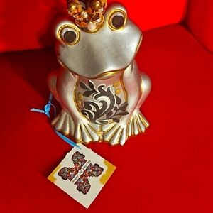Ceramic handmade Frog 🐸 Prince NWT ✨️ By JilliMac